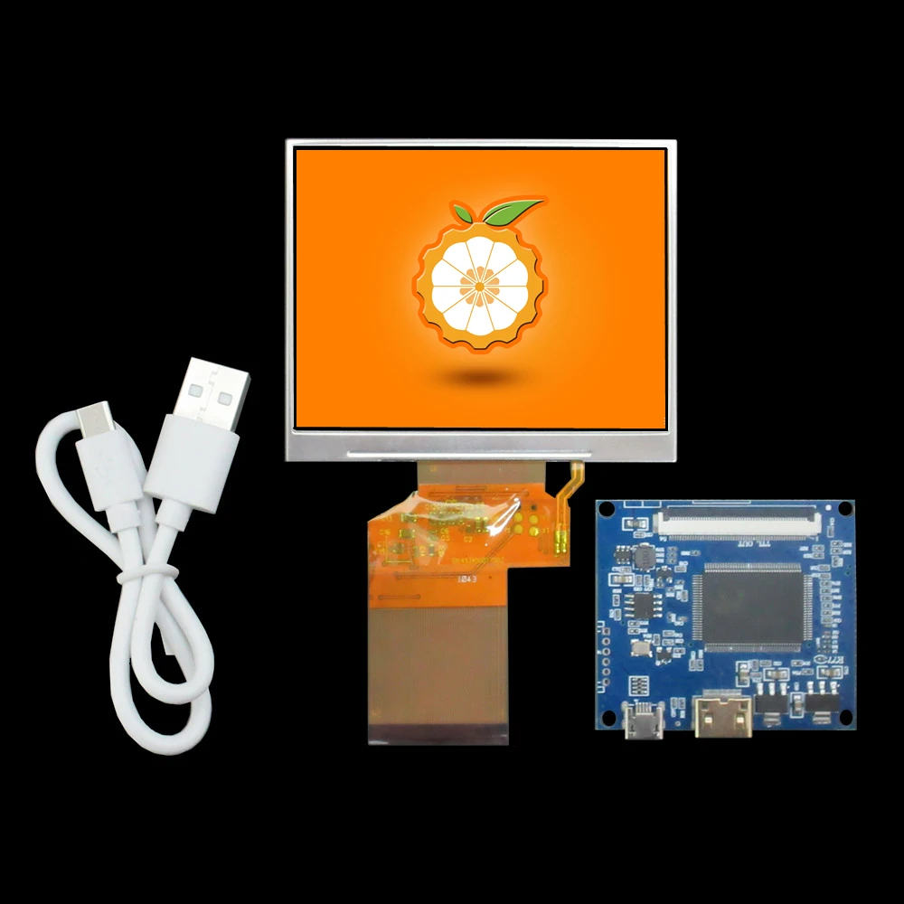 

3,5-дюймовая ЖК-панель 320x240 4:3 с платой драйвера Mini-HDMI-портативный дисплей «сделай сам» для ПК, Raspberry Pi, второй экран