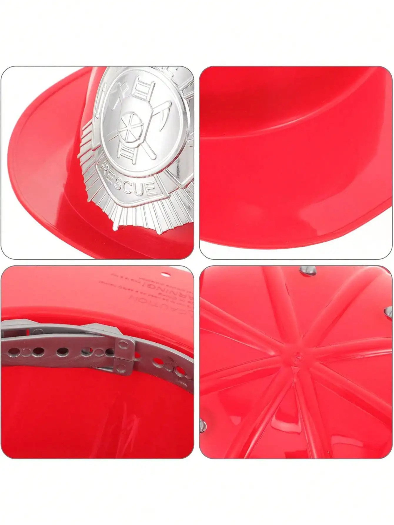 1PC Kid Pretend Play Fireman Chief Safety Helmet Firefighter Hat Cap Toy Red