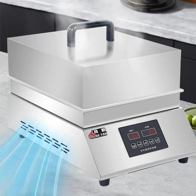 220V Electric Double Head Souffle Machine Commercial Waffle Souffle Machine Rapid Heating Souffle Cake Machine