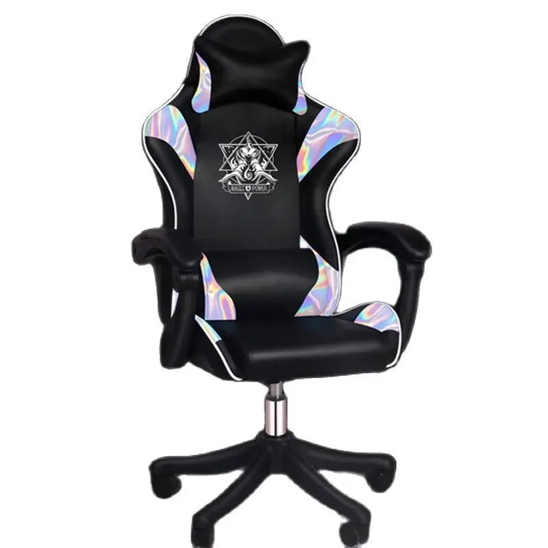 High Quality Ergonomic Student Gaming Chair, and Adjustable Height and Inclination Home Office Furniture Lift Swivel Chair Black