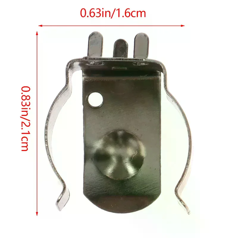10Pcs Nickel Plated Spring Steel Metal Stamping 18650 BC-1719 Battery Contact Clip 18650 Battery Holder Accessories