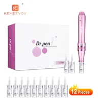 Electric Dr. Pen Ultima M7 12 pcs Needles Professional Derma Pen Nanoneedles Tatoo Machine Mesotherapy  Skincare Tool SPA Care