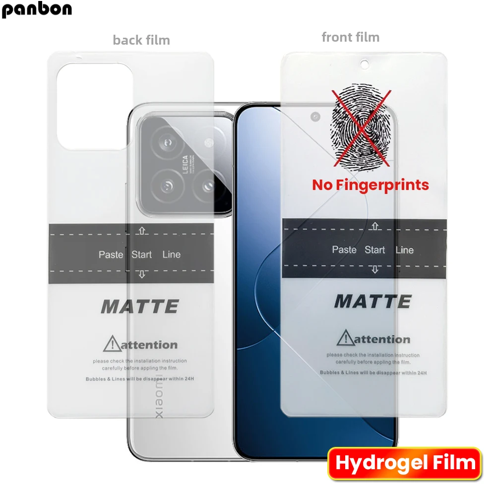 2Pcs Matte Hydrogel Soft  Film For Sony Xperia 5 1 10 V IV III II XZ5 XZ4 XZ3 XZ2 XZ1 XZ XZS Front/ Back side Screen Protector