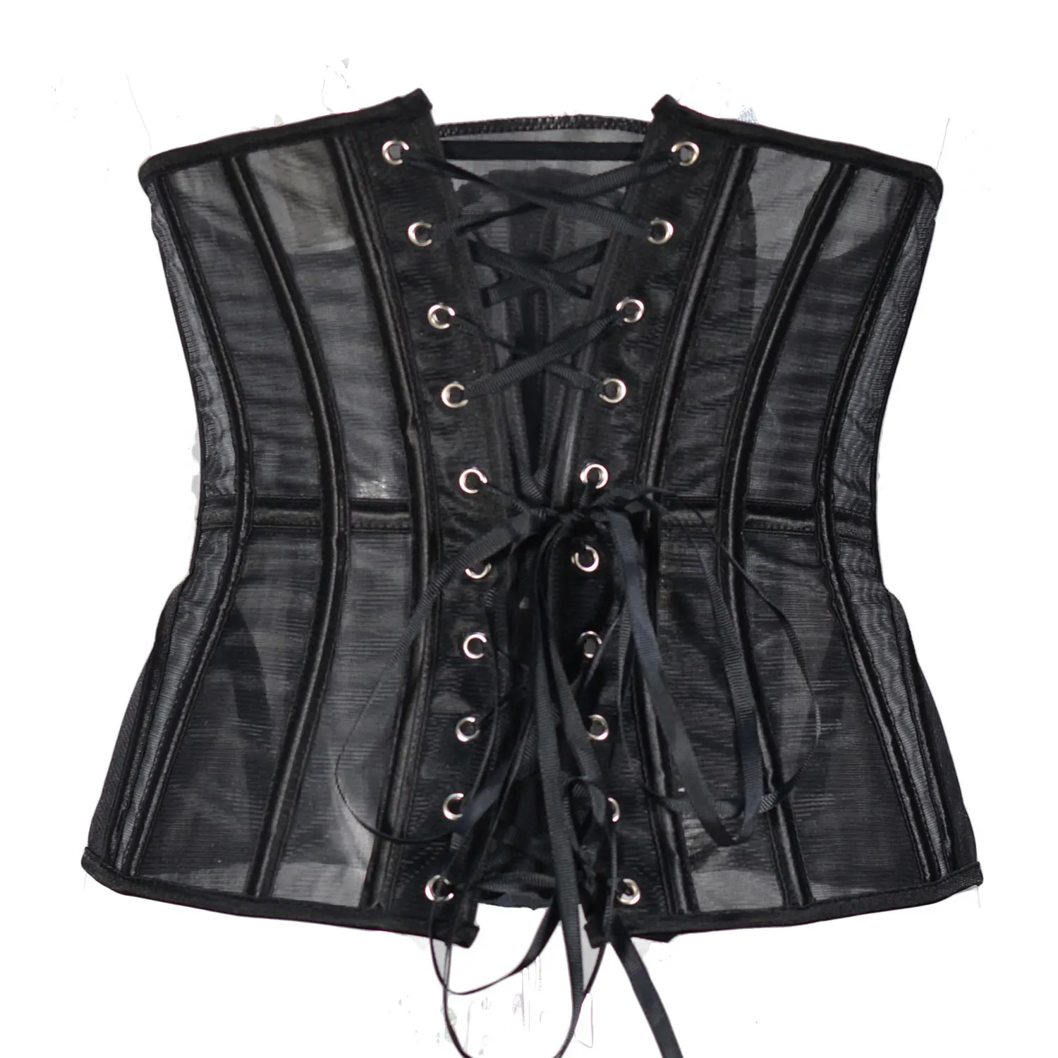 Women Waist Cincher Corset Waist Slimming Underbust Fajas Steampunk Accessories Femme Black Corset