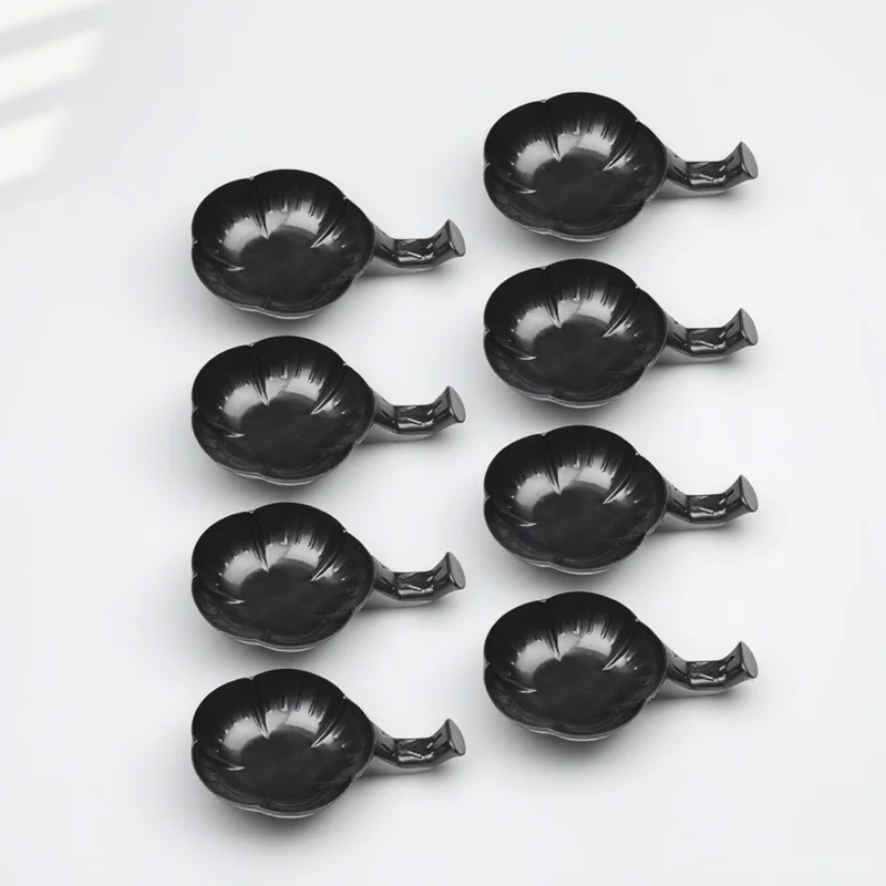 

12Pcs Plum Blossom Ink Dishes Durable Plastic Calligraphy Brush Holders Multifunctional Ink Bowls for Office Studio Art Room