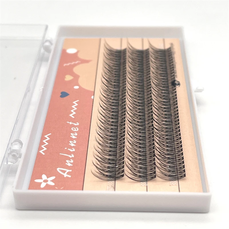 120 clusters of fish tail shaped makeup Eyelashes, natural and soft False Eyelashes, self grafting mink eyelash extension tool