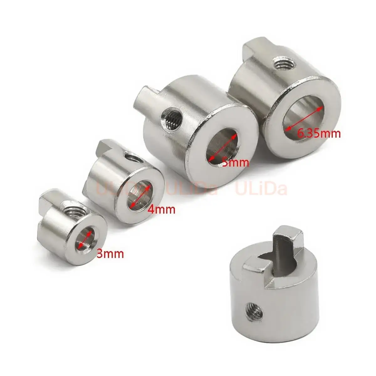 2pcs Stainless Steel Propeller Drive Dog 3.175mm 3mm 4mm 4.76mm 5mm 6.35mm Drive Shaft Crutch Prop Holder for RC Boats Marine