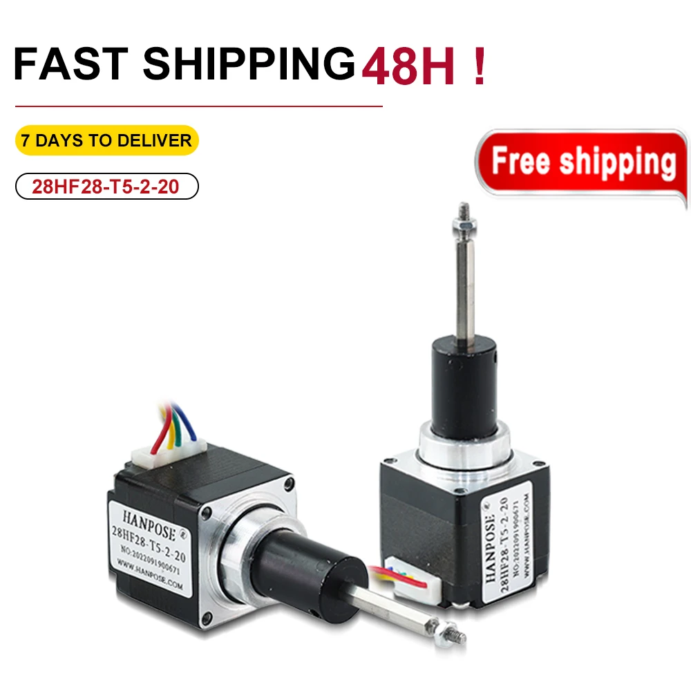 NEMA11 28HF28-34/40/50 Fixed-Shaft Ball Screw Stepper Motor Assemblies Linear Screw Motor Actuators Electric Cylinders Lifting