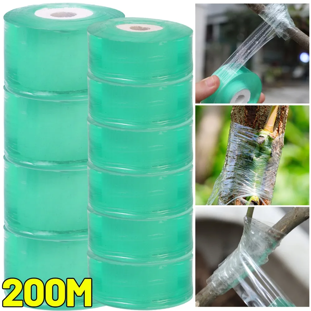 2/3cm Width Plant Graft Film PE Flexible Grafting Tape Self-adhesive Garden Tape To Graft Trees Stretchable Grafting Supplies