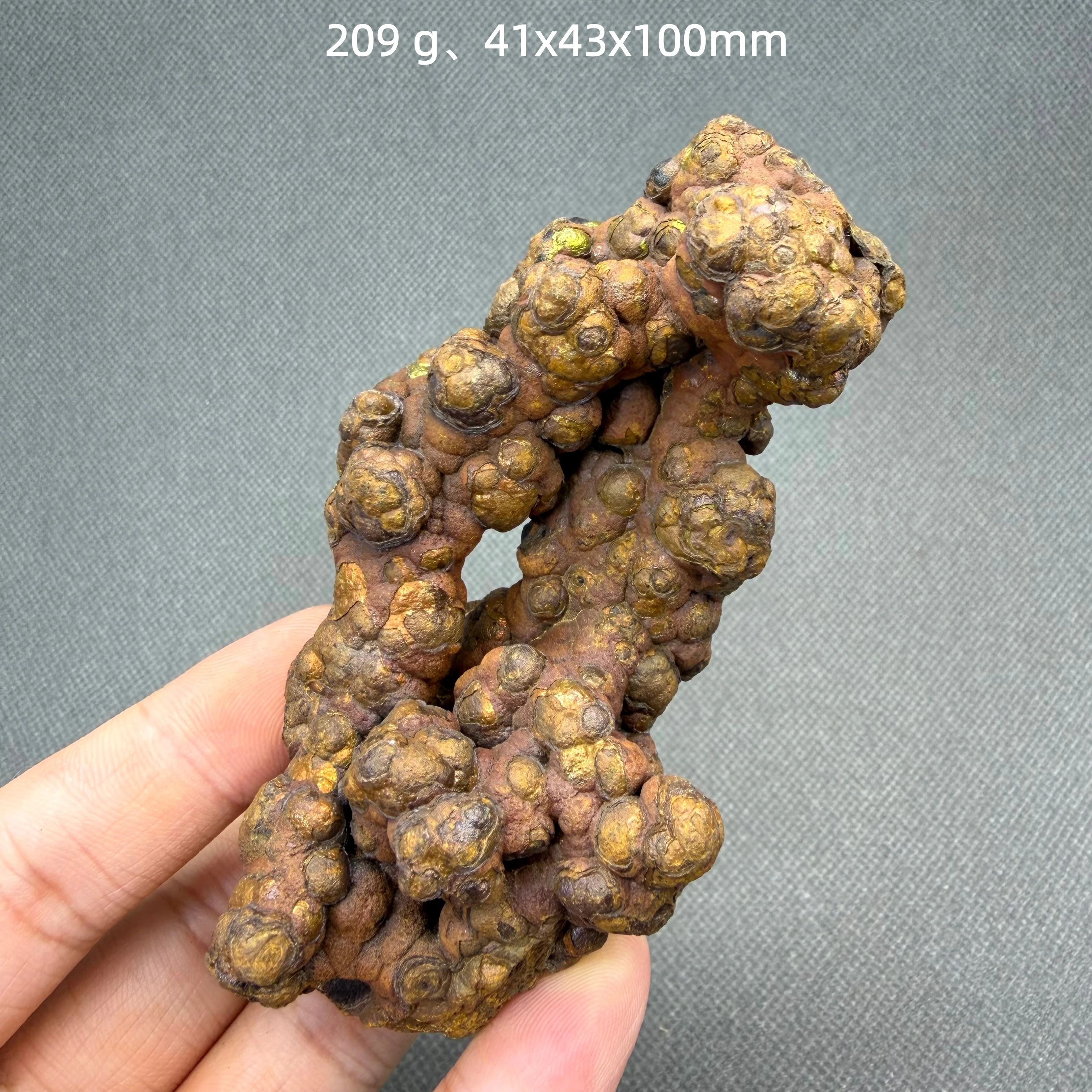 Natural Limonite Botryoidal Grape Cluster Mineral Specimen Iron Kidney Stone Home Decor