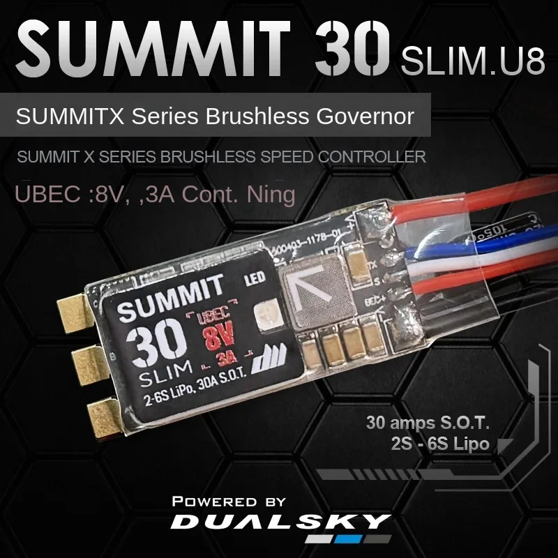 DUALSKY SUMMIT 30X.U8 for gliders，SUMMIT series brushless speed controller