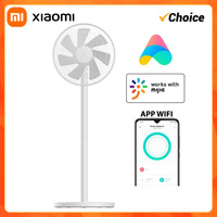 New Xiaomi Mijia Floor Fan 90° Wide Angle Air Supply Vertical Desktop Dual-Purpose Household Fan Mi Home Intelligent Control