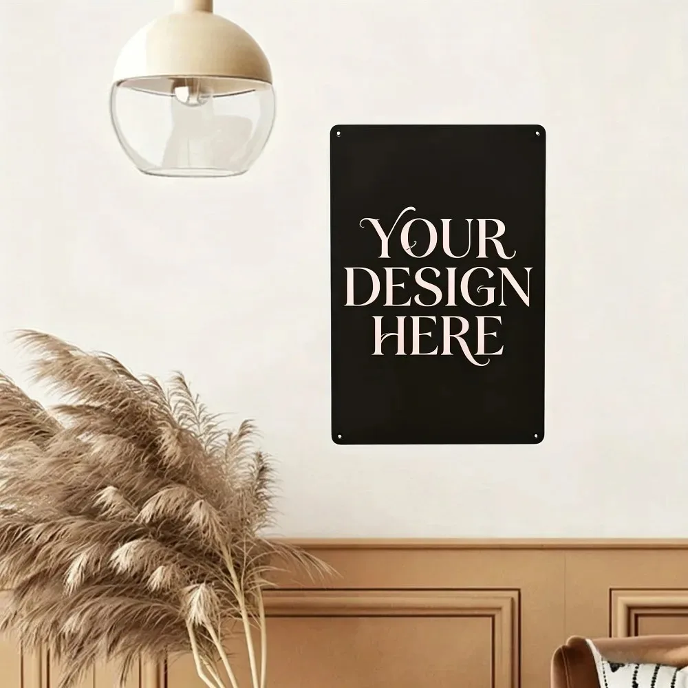 CIFbuy Customizable Halloween Series Metal Wall Sign 2D Flat Personalized Decor Porch Garage Shop Man Cave Indoor Outdoor Home G
