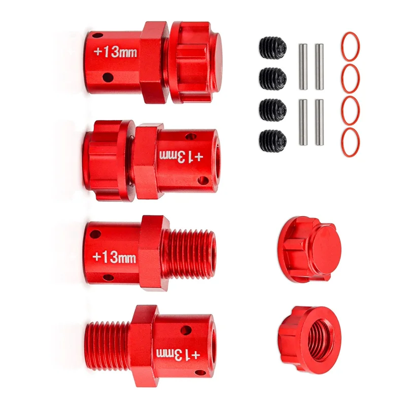 Kit de conector de atualização de carro VO-RC 13mm para arrma1/8 kraton typhon1/7 bigrock rc acessórios de atualização de carro vermelho