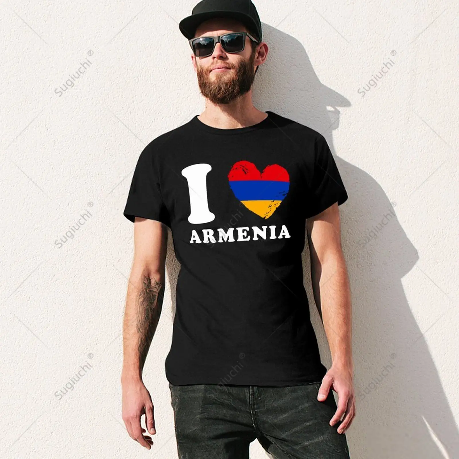 Unisex Men I Love Armenia Armenian Tshirt Tees T Shirts Women Boys 100% Cotton T-Shirt