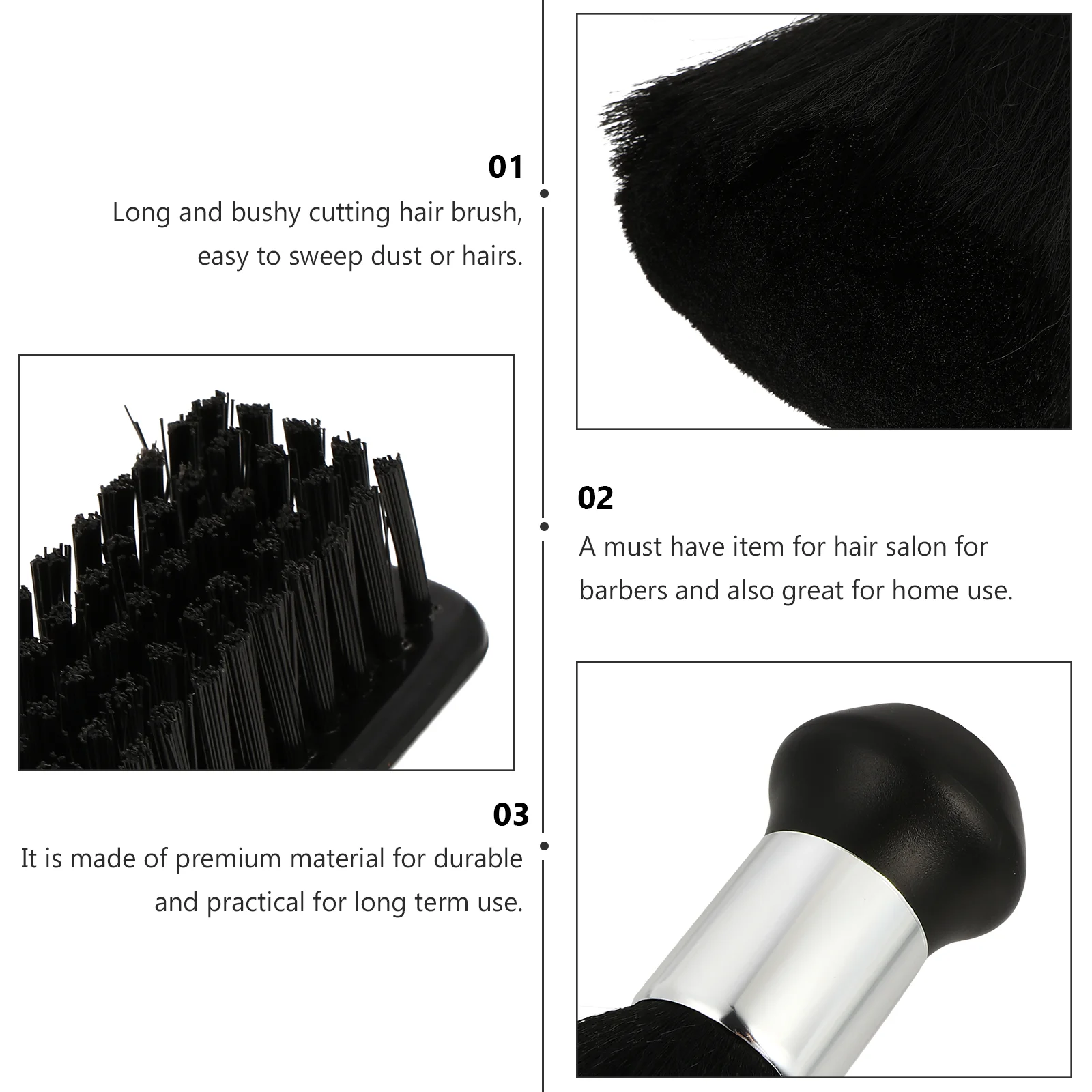 2 uds cepillo de limpieza para el cabello cepillo para el hogar afeitado hogar mezcla peluquero cuello plumero corte de pelo Nylon viaje