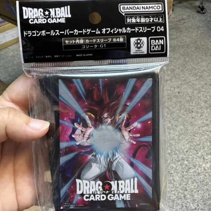 2026 New Bandai Official Dragon Ball Super Card Sleeves 64pcs Gogeta Son Goku TCG Protector Anime Collectible Gift Toys view 3