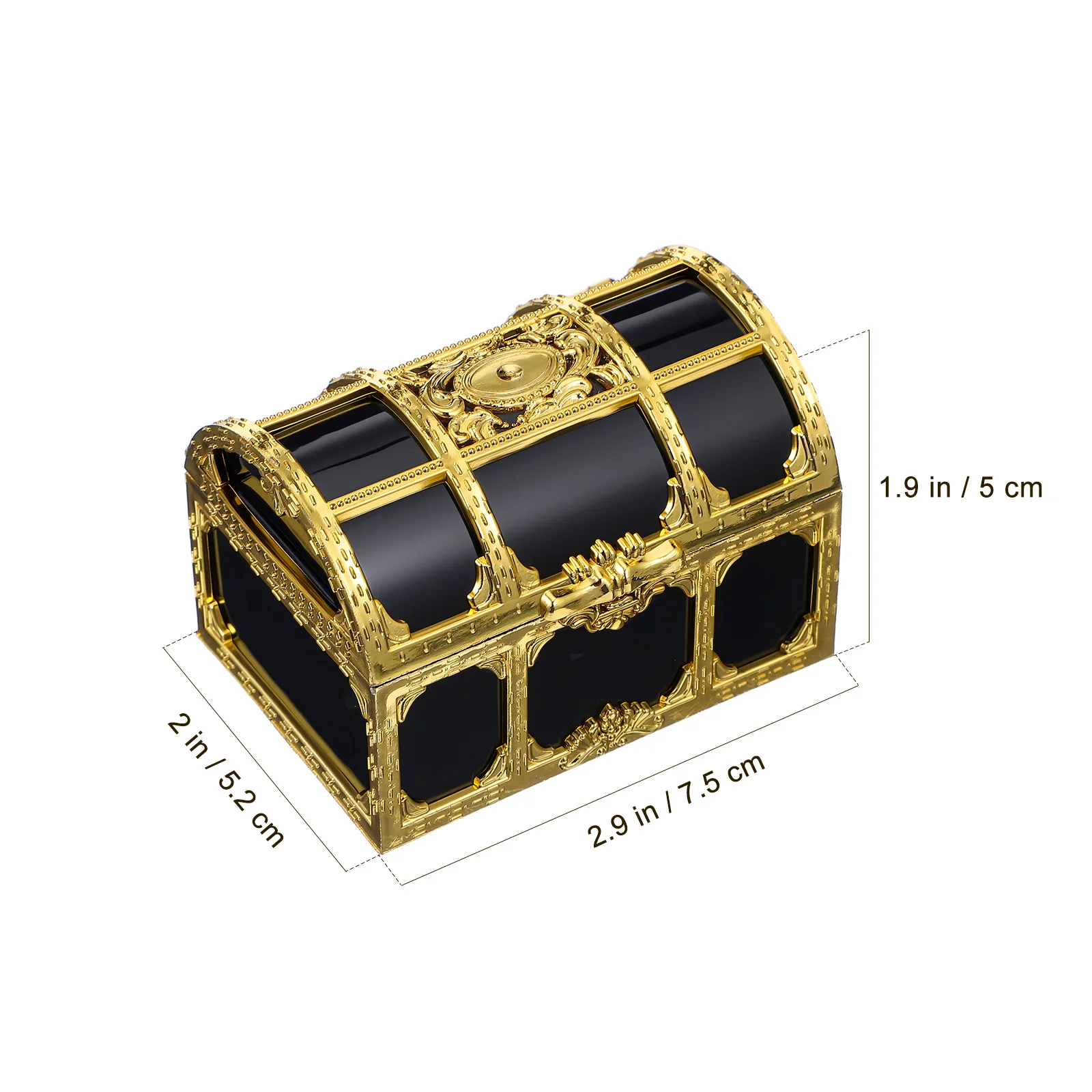 10 szt. Mini Skrzynie Skarbów Pirackich dla Dzieci, Plastikowe Skrzynki, Dużo Małych Skrzynek Skarbów, Retro Zestaw do Zabawy Pirackiej, Nagroda do Klasy