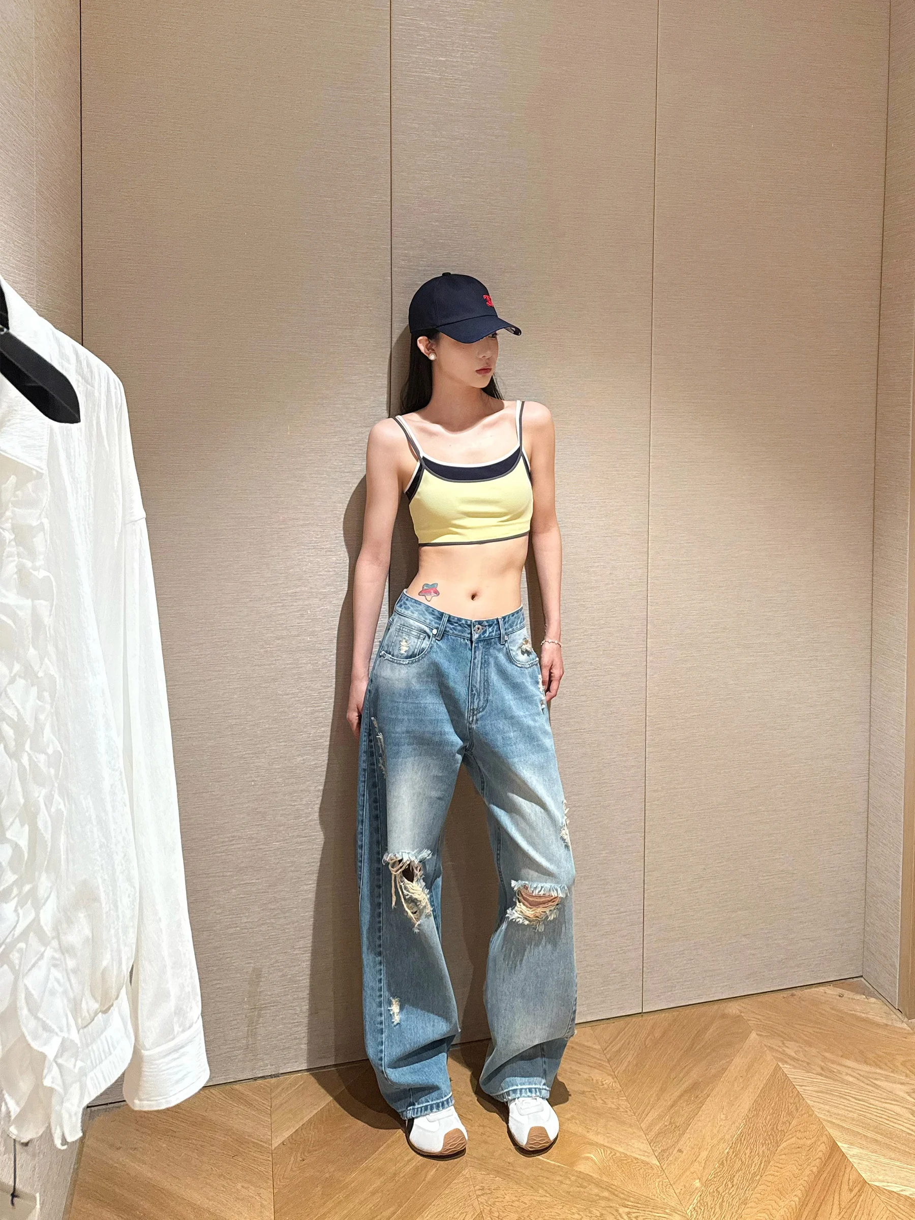 

NancyCavally, мягкий, приятный для кожи, хлопковый цветной укороченный топ, уличный укороченный топ, облегающий женский жилет длины с перекрытием