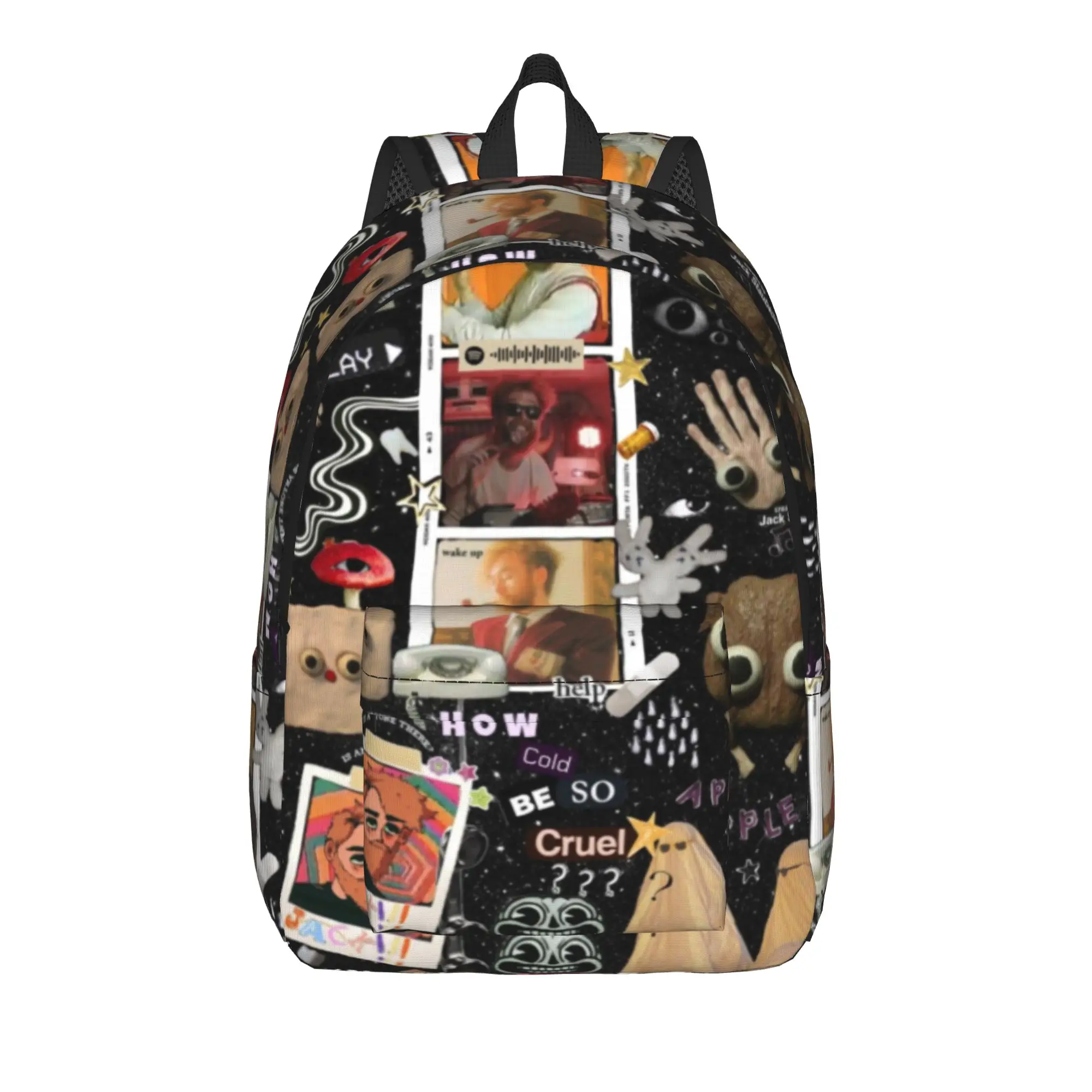 Jack Stauber Mix Casual Backpack Outdoor Student Work  Daypack for Men Women Laptop Computer Shoulder Bag
