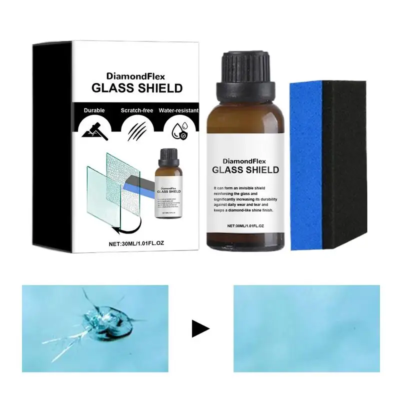 

Car Windshield Windscreen Glass Repair Resin Kit Auto Glass Scratch Repair Fluid Agent Set Auto Window Scratch Crack Restore