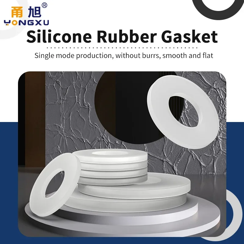 Waterproof Flat Gasket Silicone Gasket Screw Sealing Ring High-temperature Resistant Oring Soft Sealing Gasket Shock-absorbing