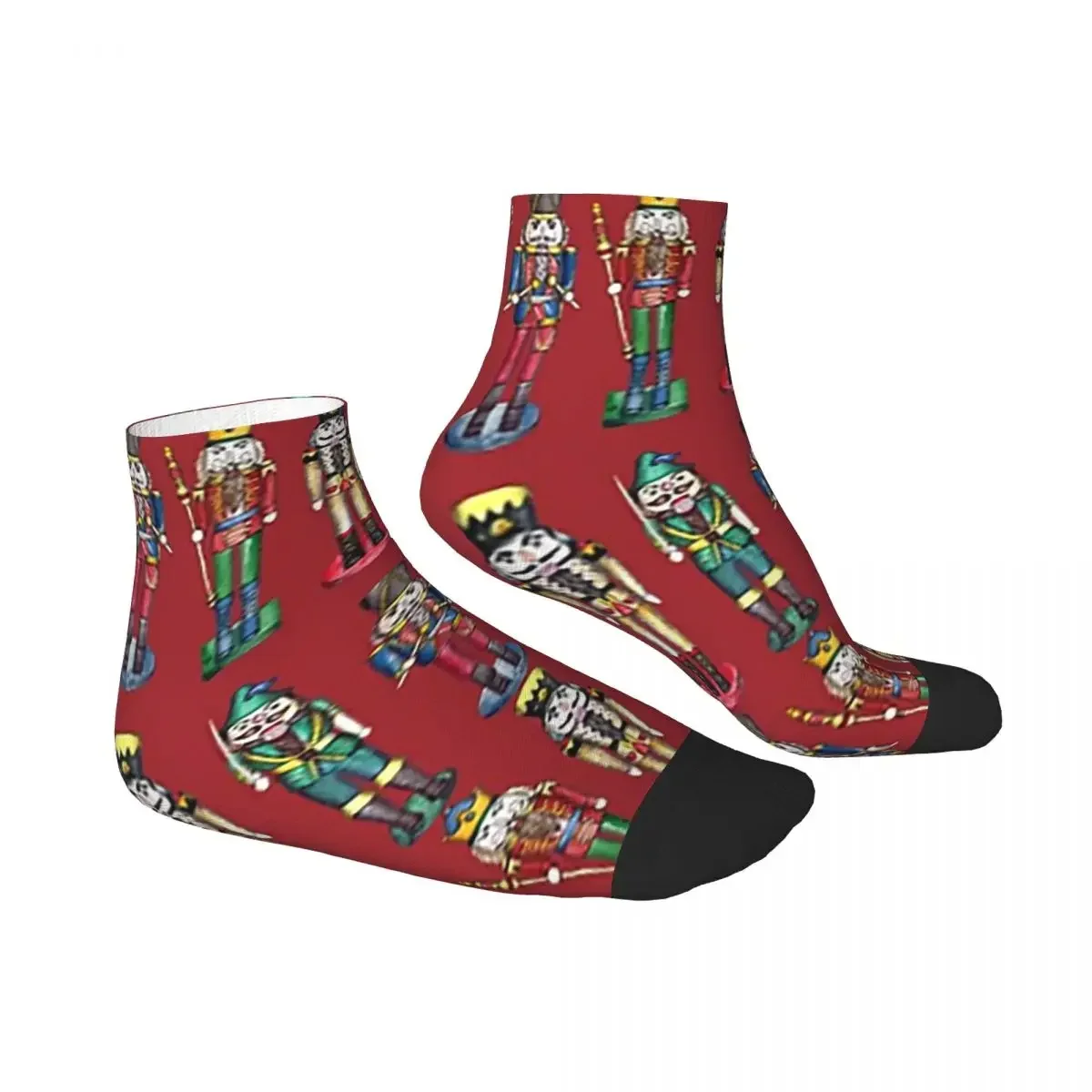 Christmas Nutcracker Socks Harajuku Sweat Absorbing Stockings All Season Socks Accessories for Man's Woman's Birthday Present