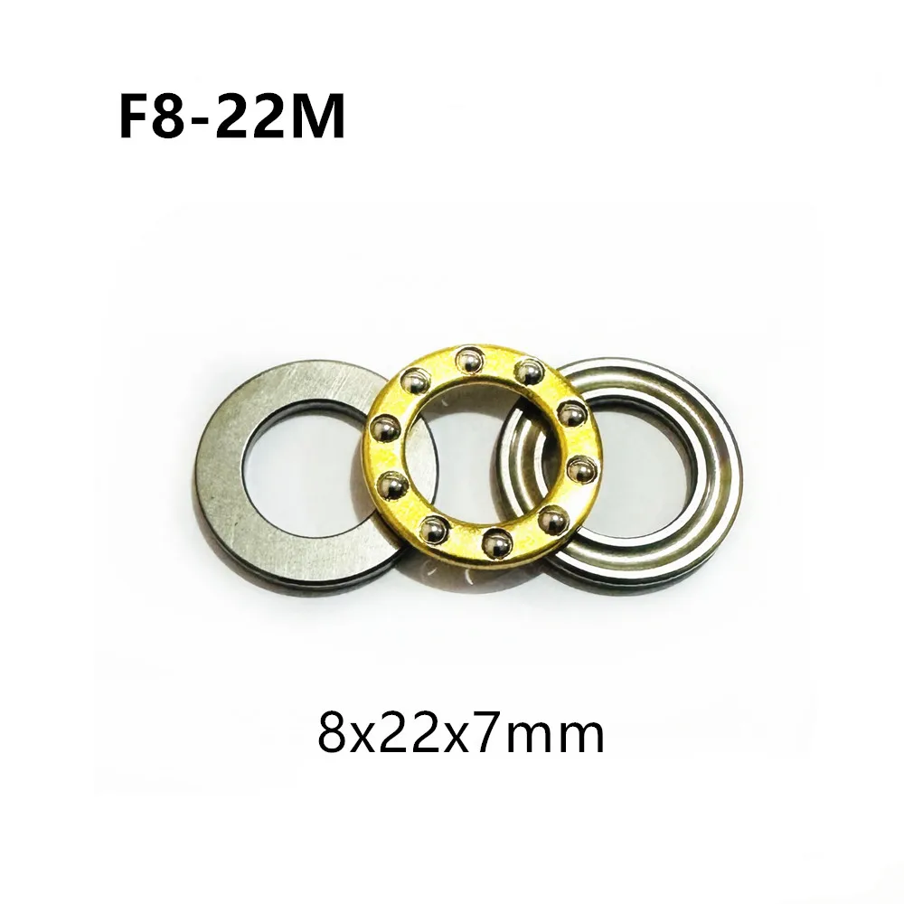 F8-22M 8x22x7mm Axial Ball Thrust Bearing Surface Plane Hrust Ball Bearings High Quality