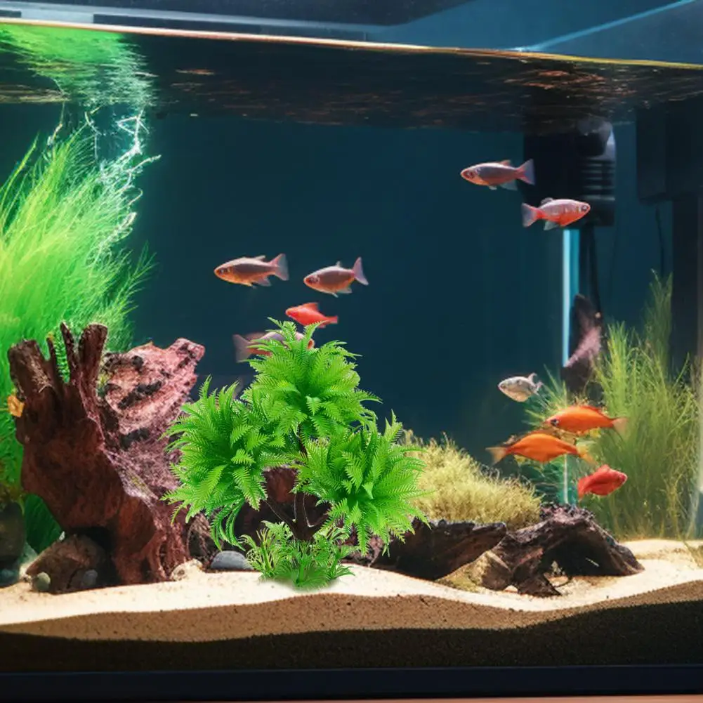 Natural-looking Water Plants for Enclosure Realistic Aquarium Artificial Plants Easy-to-maintain Hydroponic for Fish for Office