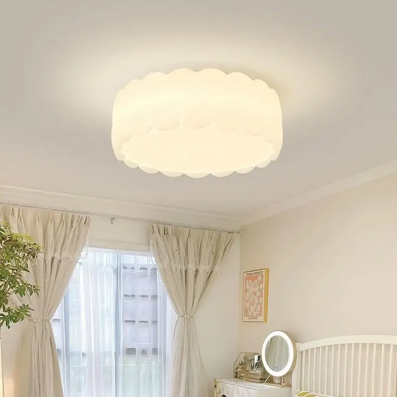 

Cream style 42-inch/52-inch white cloud ceiling lamp LED dining room bedroom living room decoration creative lighting latest