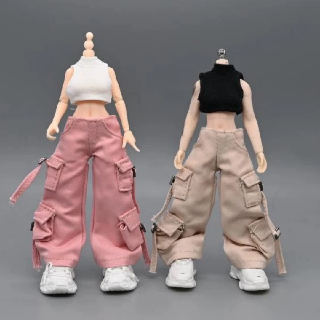 1/12Scale  Female Denim pants, wide-leg pants Clothes For 6 inch figure mod figure Fit 6''Doll Toys  Action Figure Body Toys