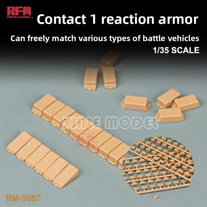 

Ryefield model accessories 1/35 RM-5087 Russian ERA Armour Kontakt-1 ERA Bricks * 400 Military Toy Model Hobby