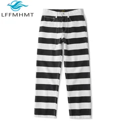 4907 16 oz 100% Canva Katoen Gestreepte Broek heren Amerika Casual Stijl Goede Kwaliteit Zwaargewicht Moto Streetwear Broek Mannelijke