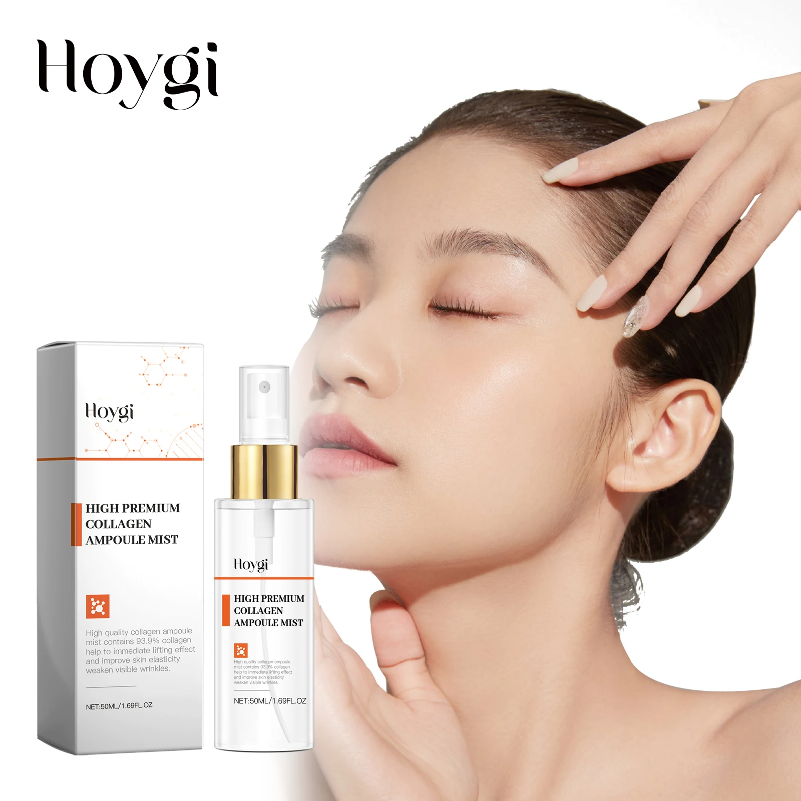 

High Premium Collagen Ampoule Mist - 93.9% Hydrolyzed Collagen Facial Spray for Instant Lifting & Anti-Wrinkle Care