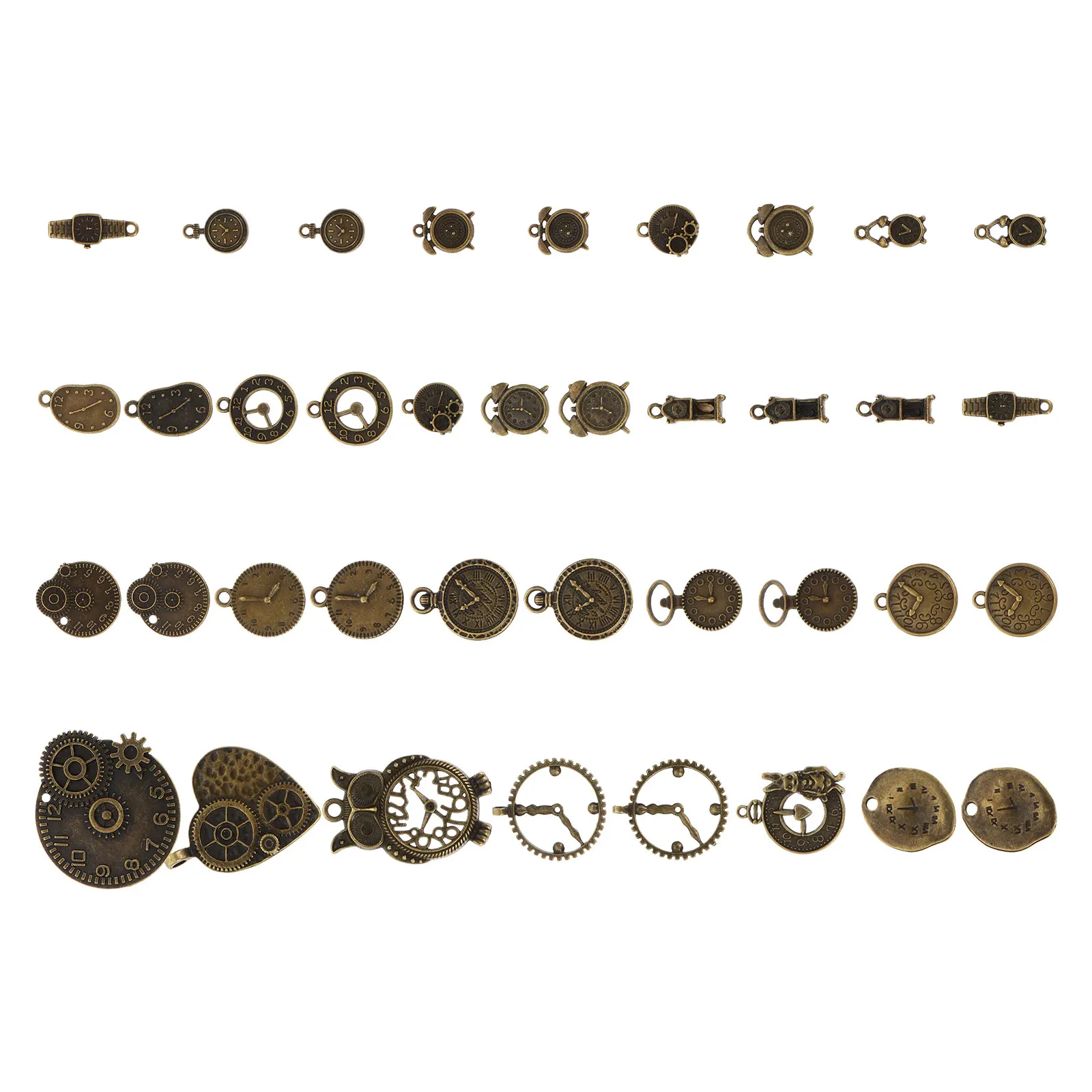 

Vintage Watch Themed Charms Pendant DIY Crafting Supplies Alloy Necklace Keychain Jewelry Making Findings Lightweight Safe