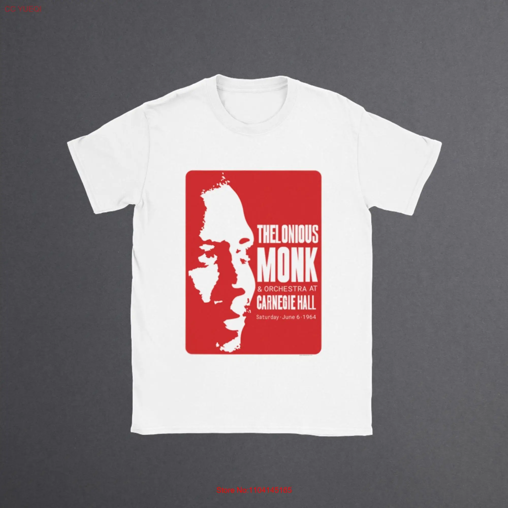 Jazz T Shirt Vintage Thelonious Monk Tribute Durable for Music Lovers Perfect Musician  long or short sleeves