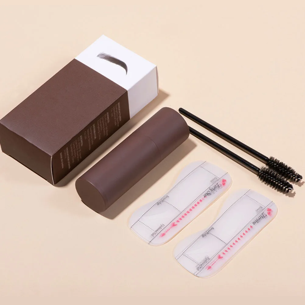 

1 set Hairline Contouring Powder Eyebrow Makeup Tools Compact Stencil Set for Women Easy Use Makeup Eyebrow Templates