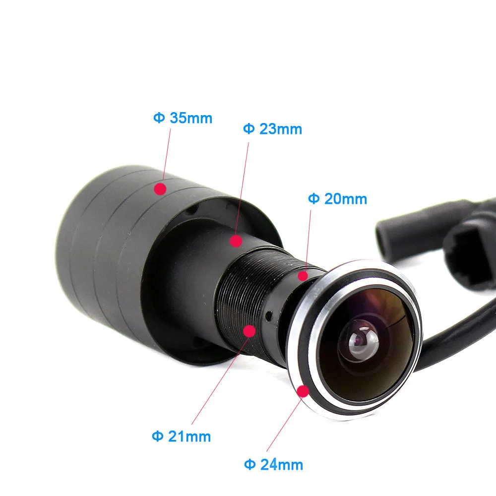 SUFCO ONVIF 2K 4MP réseau filaire porte oeil IP POE caméra 170 degrés Fisheye vidéo-oeil large sécurité à domicile Surveillance porte caméra