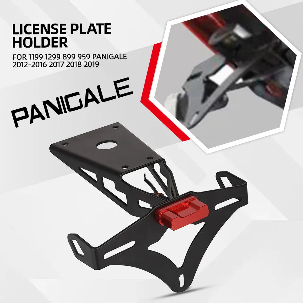 License Plate Holder Registration Bracket Tail Tidy Fender Kit For Ducati 1199 1299 899 959 Panigale 2012-2016 2017 2018 2019
