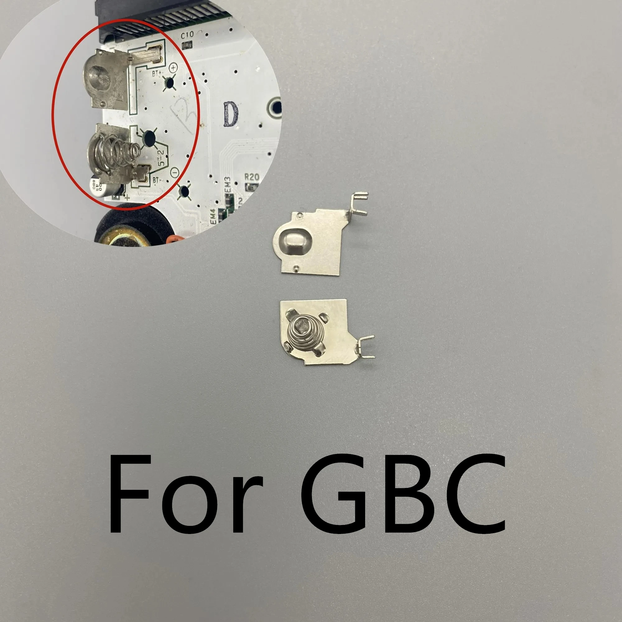 Battery Holder Spring Terminals Contacts Repair Parts for Nintendo Game Boy Color GBC Handheld Console