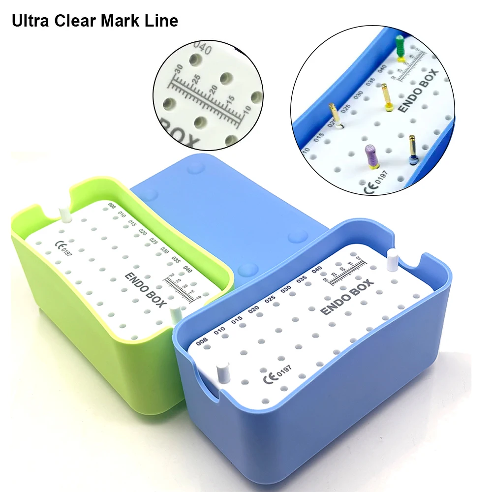 

Ящик для хранения стоматологических эндофайлов с линейкой, 40 отверстий, автоклавируемая подставка для файлов корневых каналов, стерилизации и организации