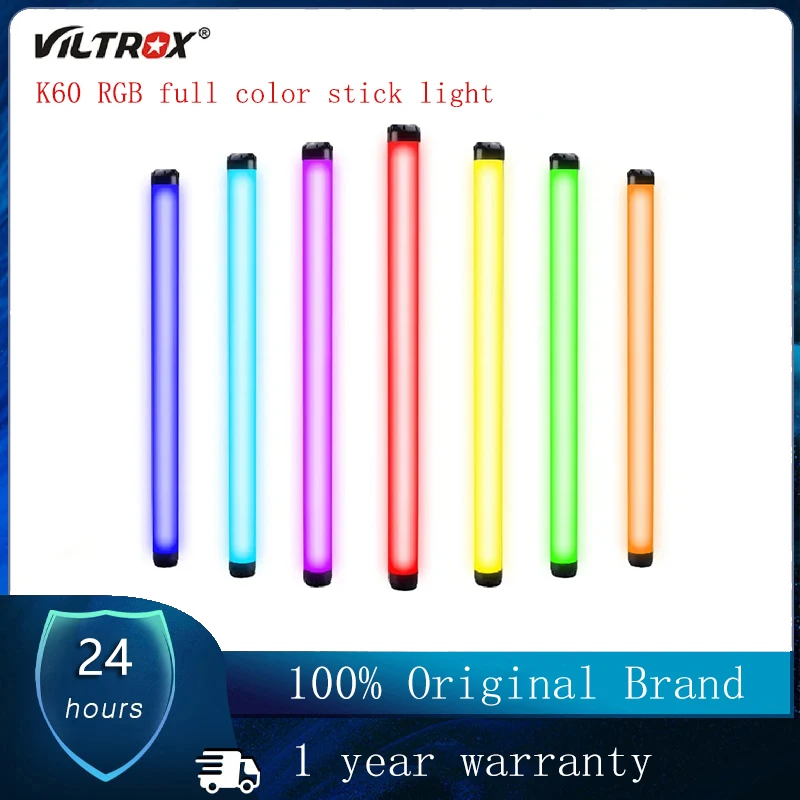 

VILTROX K60 RGB 20W Handheld Stick Light With APP Remote Control 2500K~8500K Photography Lamp For Youtube TikTok Studio Lighting