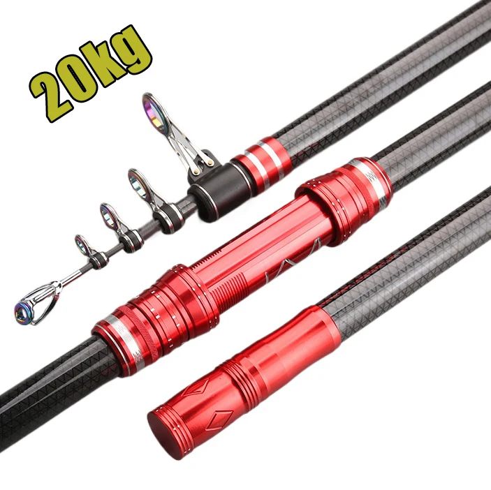 

Telescopic Fishing Rod 2.7/3.0/3.6/4.2/4.5m Travel Surf Rod Spinning Power 30-250g Throwing Surfcasting Carbon Baitcasting rod