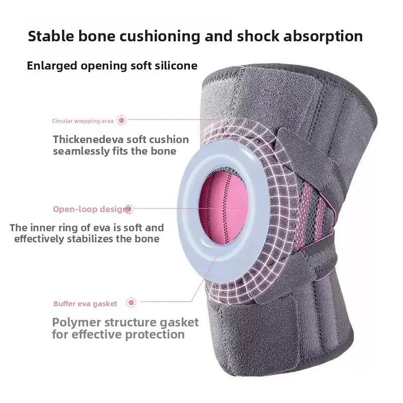 Meniscus Knee Support for Men Women, Breathable Knee Brace with Joint Stabilizer for Running & Hiking
