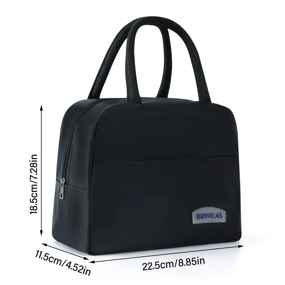 Jednokolorowa płócienna torebka Proste torby na lunch wielokrotnego użytku o dużej pojemności Piknikowa torba śniadaniowa Pakiety świeżego lodu Pracownik biurowy