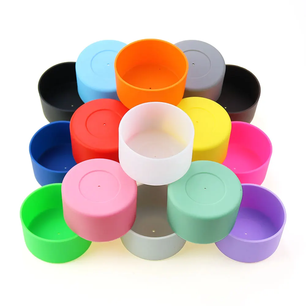 9cm Water Cup Mat Silicone Thermos Coasters 90mm Cup Bottom Ring Wear Resistant Shatter Resistant Bottom Cover Coaster