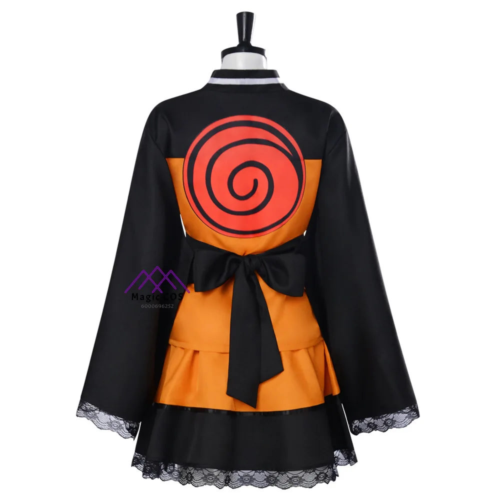 Anime Shippuden Cosplay Costume Uzumaki Role Playing Clothes Full Set Kimono Outfit for Women Adult Comic Con Halloween Party