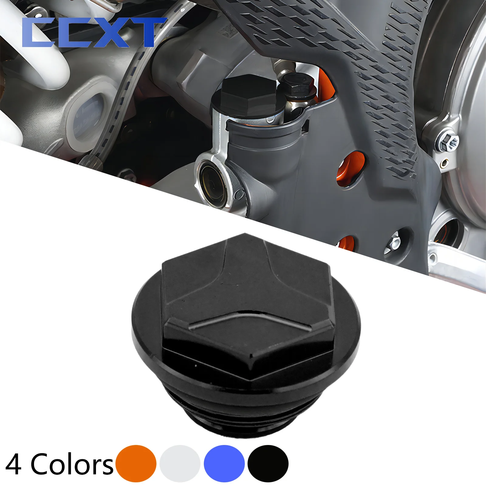 CNC Rear Brake Cylinder Fluid Reservoir Cap For Husqvarna TC FC TX FX TE FE 125-501 For KTM SX SXF XC XCW XCF EXC EXCF 2004-2024