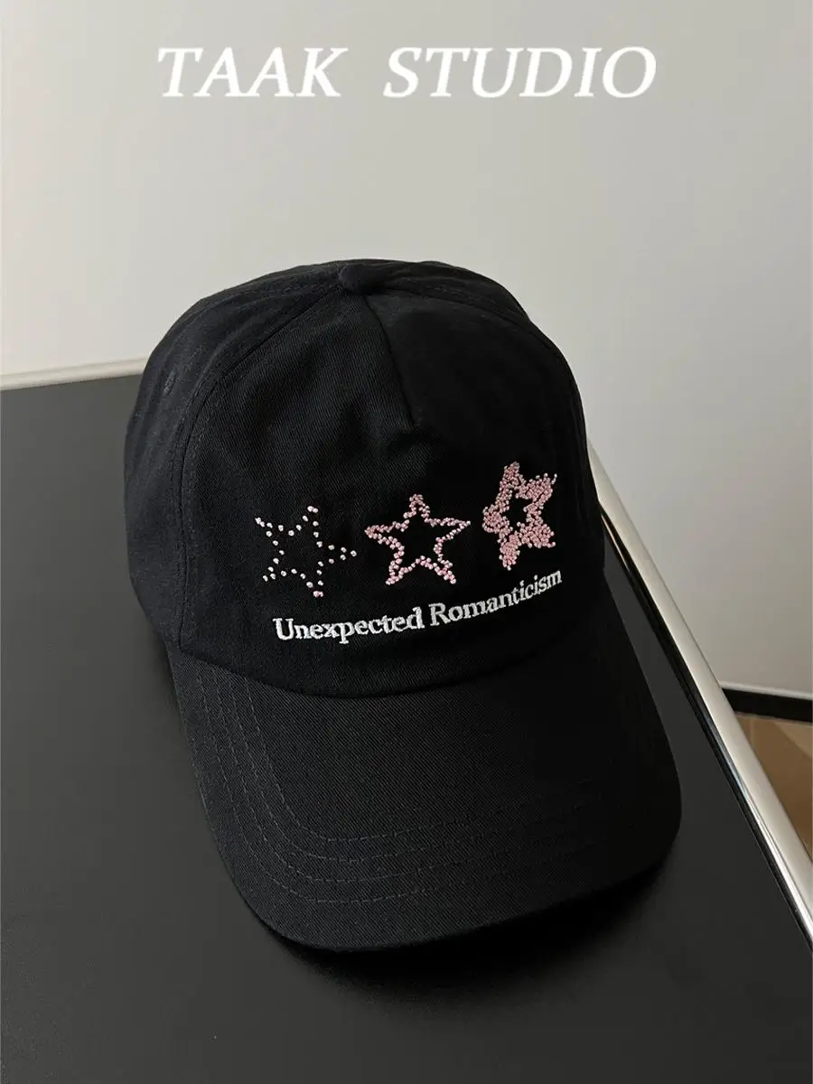 Baseball cap  spring versatile big head circumference showing face small letter cap summer trendy man