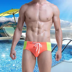 Pantaloni da spiaggia da uomo costume da bagno estivo costume da bagno triangolare cravatta pantaloncini sportivi a vita bassa pantaloncini da bagno da spiaggia per uomo